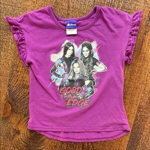 Descendants 3 Girls' Graphic Tee with Ruffle Sleeves - Good With an Edge